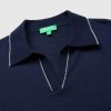 Polo tricoté en pure laine mérinos